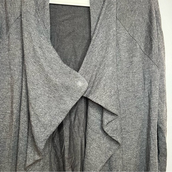 ATHLETA Women Pranayama Wrap Cardigan Charcoal Grey Modal Stretch Size XXS Small - Picture 5 of 9